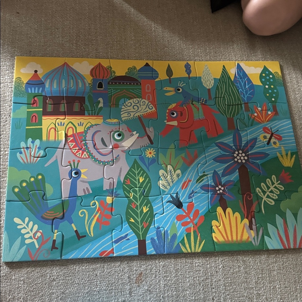 Djeco Haathe Elephant d’aise 24 piece puzzle 3+
